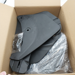 lot 24900 image: USED, SEE PICTURE OF ACTUAL PRODUCT  SYOAUTO Mud Flaps for Tesla Model Y 2023 Wheel & Tire Mud Flaps & Splash Guards Upgraded Flexible Mudflaps for Model Y 2022 2021 2020 Heavy Duty No Need Drill(Set of 4)