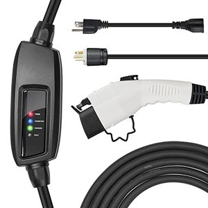 lot 24902 image: unsure if used  BougeRV Level 2 EV Charger Cable (16A, 25FT) Portable EVSE Electric Vehicle Charging Station (NEMA6-20 with Adapter for NEMA5-15)