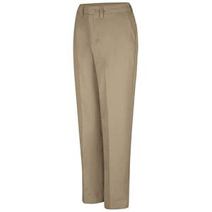 lot 24903 image: Red Kap Womens Elastic Insert Work Pant, Khaki, 18W x 30L