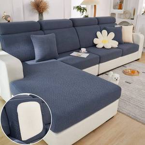 lot 24946 image: ONLY ONE SLIPCOVER  Universal Sofa Slipcover, 2023 New Wear-Resistant Sofa Cover, L Shape Sectional Couch Covers, Separate Cushion Couch Chaise Cover, High Stretch, Anti-Slip, Water Resistant (A-Dark Grey,Chaisecover)