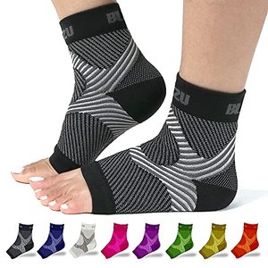 lot 24947 image: Ankle Brace Plantar Fasciitis Socks for Women Neuropathy Compression Ankle Socks Arch Support Socks Heel Spur Relief Products Leg & Foot Supports Night Sock Black S-M