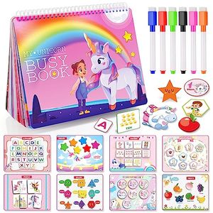 lot 24960 image: opened, unsure if all pieces returned  Busy Book for Toddlers Learning Toys,30 Themes Preschool Learning Activities Books,Montessori Toys for 2 3 4 5 Year Olds,Early Educational Toys Autism Learning Materials Gifts for Boys Girls Age 2-5