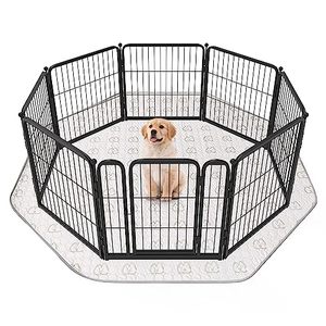 lot 24970 image: opened, unsure if used  FXW Washable Pee Pads for Dogs(Playpen not Included), 71 Diameter Puppy Pads with Super Absorbent, Specifically Designed for 24inch 8 Panels Dog Playpen, Octagon