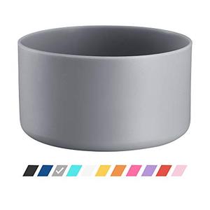 lot 24978 image: Vmini Protective Silicone Boot, Compatible with Hydro Flask and More Water Bottles, Anti-Slip Bottom Sleeve Cover (32-40 oz, Grey)