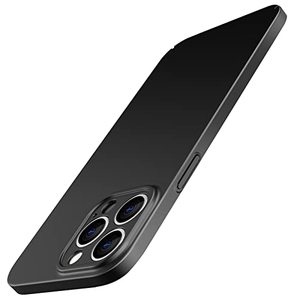 lot 24989 image: JETech Upgraded Slim (0.85 mm Thin) Case for iPhone 13 Pro 6.1-Inch, Camera Lens Cover Full Protection, Slim Fit Ultra Thin Lightweight Matte Hard PC, Support Wireless Charging (Black)