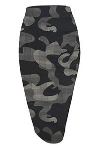 lot 25018 image: Urban CoCo Womens Elastic Waist Stretch Bodycon Midi Pencil Skirt (as1, Alpha, s, Regular, Regular, 1)