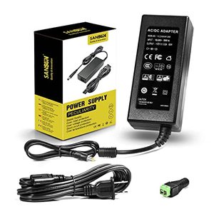 lot 25025 image: 12V 5A Power Supply for LED Strip Lights, 60W Power Adapter, 120V AC to 12V DC Transformer (Pack of 1)