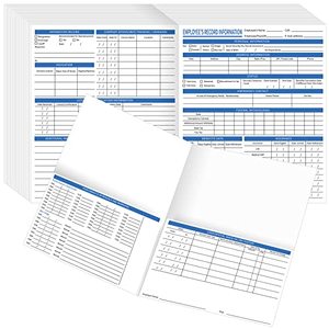 lot 25038 image: Quantity not verified  Employee Record Folders Employee File Folders 9.5 x 11.5 Inches Personnel Record Organizer for Company Office Recording Employee Confidential Info, Preprinted (25 Pcs)