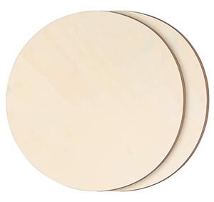 lot 25040 image: Lemonfilter 2 Pieces Wood Circles for Crafts 14inch Thick 0.24, Unfinished Wood Rounds Wooden Cutouts for Crafts, Door Hanger, Door Design, Wood Burning