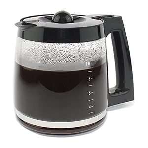 lot 25050 image: 12-Cup Replacement Glass Carafe Pot Compatible with Hamilton Coffee Maker Models 46310, 49976, 49966, 49350, 49957, 49954, 49933, 49980A, 49980Z, 49983, 49618, 46300, 49950