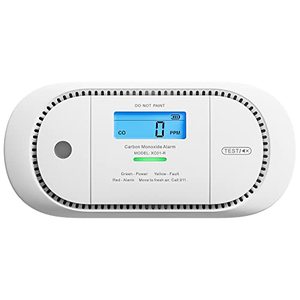 lot 25076 image: X-Sense Carbon Monoxide Detector Alarm with Digital LCD Display, Replaceable Battery CO Alarm Detector with Peak Value Memory, XC01-R