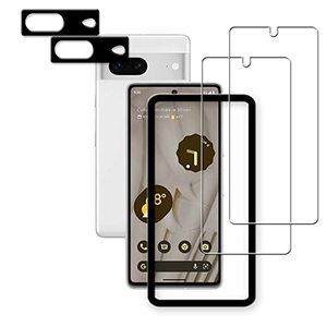 lot 25095 image: HKKAIS Easy Alignment Frame Designed For Google Pixel 7 5G Tempered Glass Screen Protector 2-Pack Camera Lens Protector Film 2-Pack