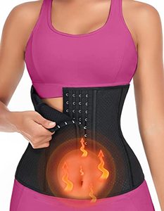 lot 25098 image: YADIFEN Waist Trainer for Women Lower Belly Fat,Breathable Corset Waist Cincher Workout Body Shaper Latex Girdle 4 Hooks