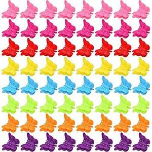 lot 25105 image: QUANTITY NOT VERIFIED  Packs Assorted Color Butterfly Hair Clips, Beautiful Mini Clips Accessories for Women and Girls, Random