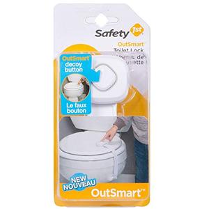 lot 25108 image: Safety 1st OutSmart Toilet Lock, White, 1 Count (Pack of 1)