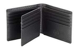 lot 25238 image: Stealth Mode Leather Bifold Wallet for Men With ID Window and RFID Blocking