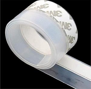 lot 25250 image: Zengest Door Strip Bottom, House and Glass Shower Door Seal Strip for Side of Door(Transparent), 1 x 16.4...length unverified