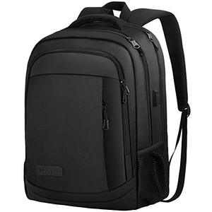 lot 25309 image: Monsdle Travel Laptop Backpack Anti Theft Backpacks with USB Charging Port, Travel Business Work Bag 15.6 Inch College Computer Bag for Men Women, Black