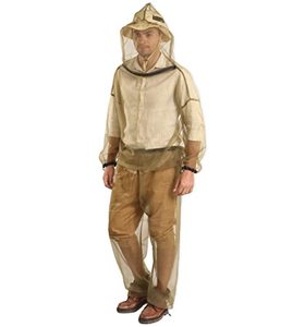 lot 25314 image: Mosquito Suit - Net Bug Pants & Jacket wHood - Mesh Bug Suit for Outdoor Protection from Bugs, Flies, Gnats, No-See-Ums & Midges - Clothing for Men & Women - wFree Carry Pouch - Large