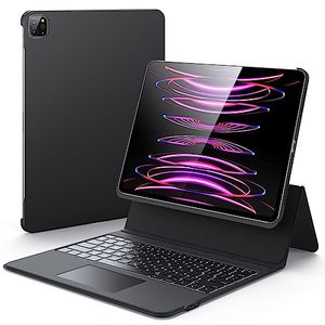 lot 25460 image: ESR Ascend Keyboard Case, iPad Case with Keyboard Compatible with iPad Pro 12.9 (2022202120202018), Magnetic Detachable Case, Fully Adjustable PortraitLandscape Stand, Black
