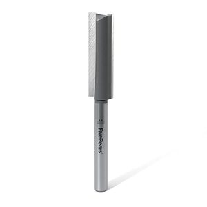 lot 25464 image: FivePears Straight Router Bits 14 Inch Shank Double Flute, 38 Inch Cutting Diameter, 1-14 Inch Cutting Length, Used for Create Groove, Dado or Hollow