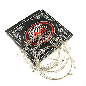 lot 25467 image: 20-Pack Economy Single Electric Guitar Strings Bulk .010 High E (Light) 10 Gauge, Individual Packed (New Package)