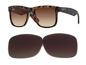 lot 25468 image: Galaxy Replacement Lenses For Ray-Ban RB4165 Justin Brown Color Polarized (54mm Not 51mm)
