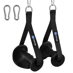 lot 25474 image: HXD-ERGO Cable Machine Handles, Ergonomic Heavy Duty Exercise Handles for Cable Machine, Resistance Band, LAT Pull Down System, Gym Handles for Strength Training Workout