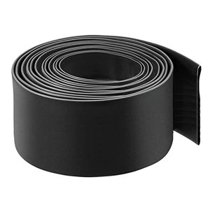 lot 25504 image: ELECFUN 3 inch Heat Shrink Tubing Roll 31 Large Marine Grade Heatshrink Tube Dual Wall Adhesive Lined Shrinkable Wiring Wrap, Fully Insulation (4 Feet Black Tubing)