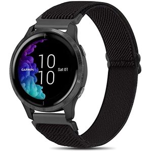 lot 25522 image: Wanme Bands for Garmin Venu  Venu Sq  Vivoactive 3 Watch Band, 20mm Adjustable Elastic Replacement Wristband Strap for Garmin Venu Sq, Vivoactive 3 Music, Forerunner 645  245 Music, Samsung Galaxy Watch 4 (Black)