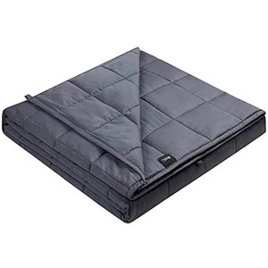 lot 25523 image: ZonLi Weighted Blanket 12lbs (48x72, Twin Size, Dark Grey), Weighted Blanket for Adults, High Breathability Heavy Blanket, Soft Material with Premium Glass Beads