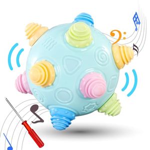 lot 25540 image: VANLINNY NEW Bumble Ball for Babies,Crawling Sensory Toys for Toddlers,Baby Music Shake Preschool Toys,Dancing Interactive Sounds Infants Toy,Bouncing Learning Ball,Ideal Gift for Boys Girls (Navy)