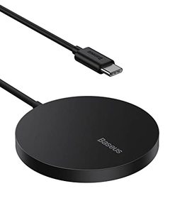 lot 25552 image: Baseus Wireless Charger, Magnetic Wireless Charging Pad for Magsafe 15W with Fast Charging, Strong Magnets and Temperature Control Compatible with Samsung & iPhone15141312 Series for Home, Office