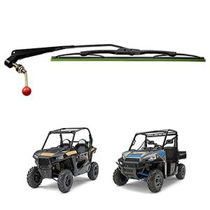 lot 25589 image: Kemimoto UTV Manual Hand Operated Windshield Wiper Assembly Compatible with Polaris RZR Ranger Compatible with Maverick X3 Commander Defender Pro