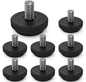 lot 25594 image: ONEHOME 8 Pack 516-18 Stainless Steel Adjustable Threaded Furniture Leg Leveling Feet Screw-in Glide Levelers,Screw Foot Levelers Screw On Furniture Glide Leveling Table,Chair,Furniture