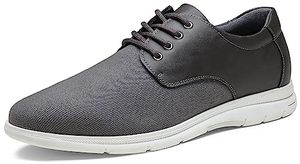 lot 25605 image: Vostey Mens Casual Shoes Comfortable Mens Dress Sneakers Stylish Business Casual Shoes for Men(BMY5010 Grey 08)