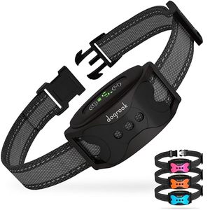 lot 25630 image: DogRook Dog Bark Collar - Rechargeable Smart Anti Barking Collar for Dogs - Waterproof No Shock Bark Collar for SmallMediumLarge Dogs - Anti Bark Collar for Dogs with 5 Sensitivity Levels
