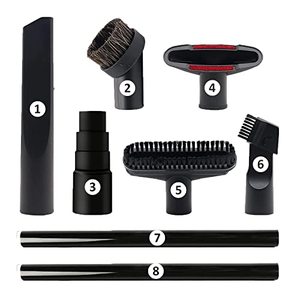 lot 25650 image: GEBDSM Vacuum Attachments, 1 14 Vacuum Cleaning Tools Kit for Shop Vac Accessories with 32mm 1.25 Extension Wands and Hose Adapter, 8 Pack