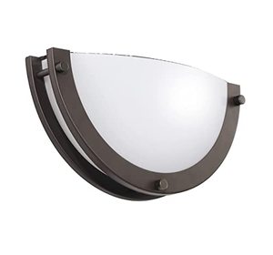 lot 25734 image: CLOUDY BAY 12 inch Wall Lamp,CRI9015W 3000K4000K5000K Color Temperature Adjustable Dimmable Wall Sconce,LED Half Moon Wall Fixture, Oil Rubbed Bronze