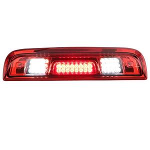 lot 25765 image: Tresound LED Third Brake Cargo Light for 2014-2018 Chevy Chevrolet Silverado & GMC Sierra 1500 2500HD 3500HD Rear High Mount Stop Lamp Red Lens Chrome Housing