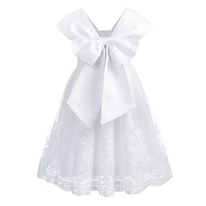 lot 25773 image: Topophilia Flower Girl Dress 2T-7, Kids Lace Embroidery Wedding Tulle Dresses, Toddler Princess Birthday Party Town, 3T