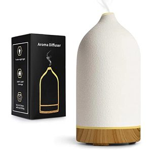 lot 25784 image: BOXING Ceramic Diffuser,Stone Essential Oil Diffuser, Ultrasonic Aromatherapy Diffusers,Essential Oils for defusers for HomeBedroom (100ML).