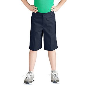 lot 25788 image: Dickies Big Boys Flex Waist Flat Front School Uniform Short, Dark Navy, 12 Regular