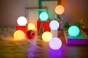 lot 25808 image: YESIE Floating Pool Lights,Rechargeable Design,10Packs LED Orbs,IngroundAbove Ground Pool Accessories, 3Inch Hot Tub Lights,Remote Control,Holiday Decoration