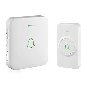 lot 25826 image: AVANTEK Wireless Doorbell, Mini Waterproof Door Bell Chime Operating at 1000 Feet, CW-11 Doorbell with 52 Melodies, 5 Volume Levels & LED Flash