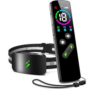 lot 25860 image: PFIXV Dog Shock Collar with 10 Levels Beep, 2680FT 4 Modes Electric Dog Training Collar with Remote, Waterproof E Collar Dog Shocker for Large Medium Small Dogs (8-120Lbs)
