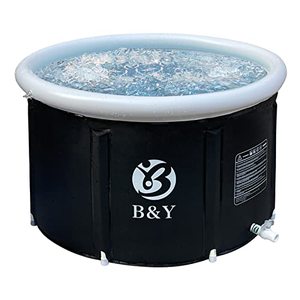 lot 25864 image: Portable Inflatable Ice Bath Tub Portable Bathtub Foldable Bathtub for Adults Athletes Large Cold Plunge Tub Outdoor Ice Barrel Home Shower HotCold Bath Plastic Freestanding soaking Bathtub