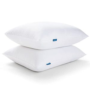 lot 25866 image: Bedsure Firm Pillows Standard Size Set of 2, Bed Pillows for Sleeping Hotel Quality, Firm Standard Pillows 2 Pack, Supportive Down Alternative Pillow for Side and Back Sleeper