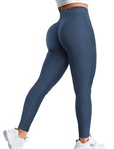 lot 25897 image: YEOREO Womens Amplify Leggings High Waisted Seamless Scrunch Legging Active Running Yoga Pant