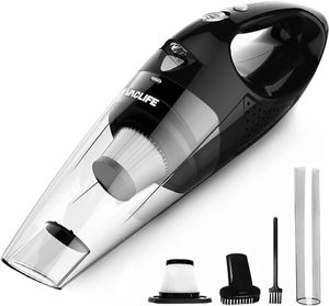 lot 25905 image: VacLife Handheld Vacuum, Car Hand Vacuum Cleaner Cordless, Mini Portable Rechargeable Vacuum Cleaner with 2 Filters, Silver (VL189)